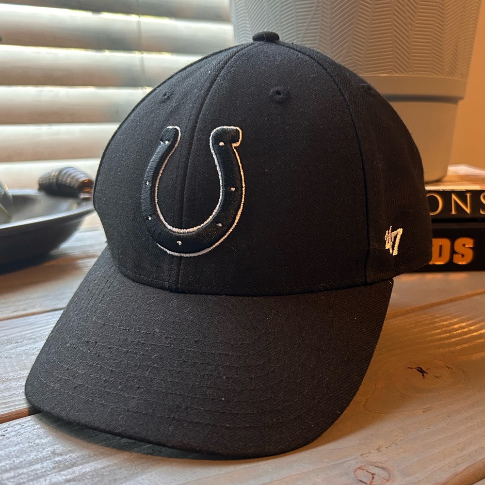 New Era Brand Black Indianapolis Colts Velcro Baseball Cap